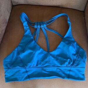 Lululemon Athletica Vibrant Blue Strappy Sports Bra